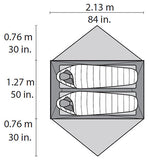 MSR Elixirâ„¢ 2 Lightweight Backpacking Tent