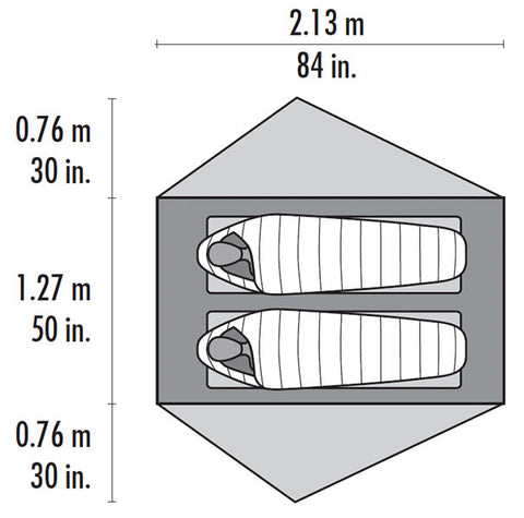 MSR FreeLiteâ„¢ 2 Ultralight Backpacking Tent