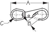 Sea-Lect Designs Swivel Eye Boat Snap