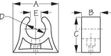 Sea-Lect Designs Pole Storage Clip 1-1/4 Rubber