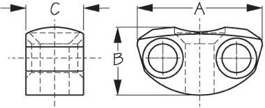 Sea-Lect Designs- Kayak Deck Line Guide - Small