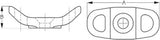 Sea-Lect Designs- Kayak Deck Fitting- Double Loop