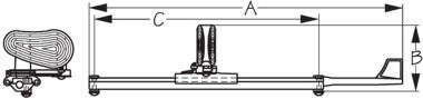 Sea-Lect Designs- Kayak Adj Footbrace W/Rudder Control