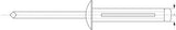 Sea-Lect - Dome Head Tri Fold Rivets,3/16