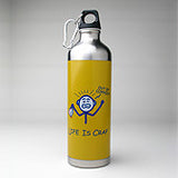 Rainforest LIFE IS CRAP Stainless Steel Water Bottle