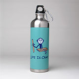 Rainforest LIFE IS CRAP Stainless Steel Water Bottle