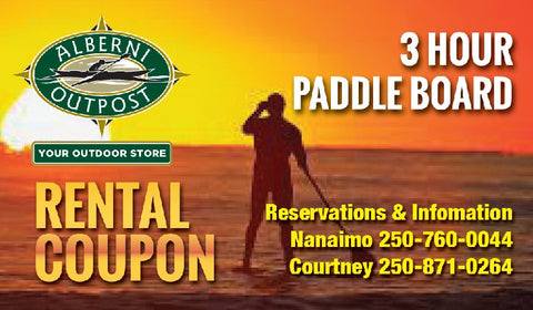 Alberni Outpost 3 Hour Stand Up Paddleboard Rental