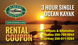 Alberni Outpost 3 Hour Single Kayak Rental