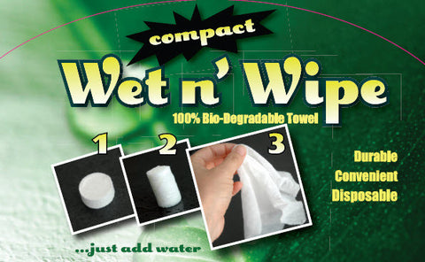 Wet N Wipe Compact Towels 50 Pack
